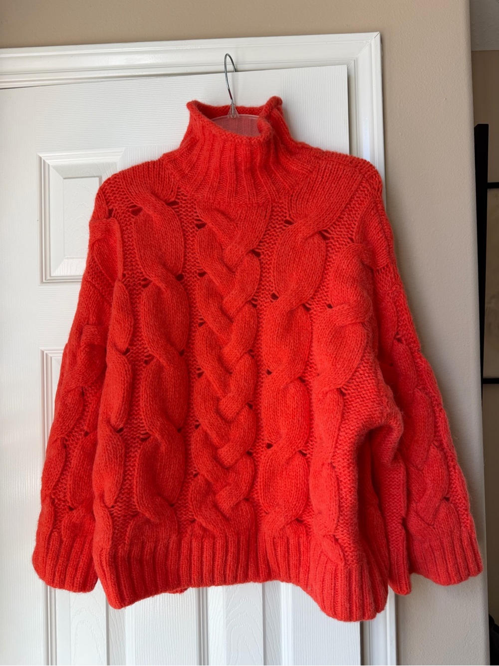 NWOT Free People Clementine SoftSpun Cable Knit Pullover - Picture 3 of 7